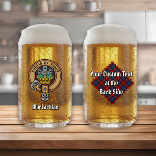 Clan MacLachlan Wappen über Tartan Dosenglas