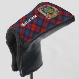 Clan MacLachlan Wappen über Tartan Golf Headcover