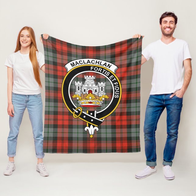 Clan MacLachlan Weathered Tartan Kariert Fleecedecke (Beispiel)