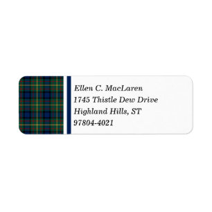 Clan MacLaren blauer und grüner schottischer