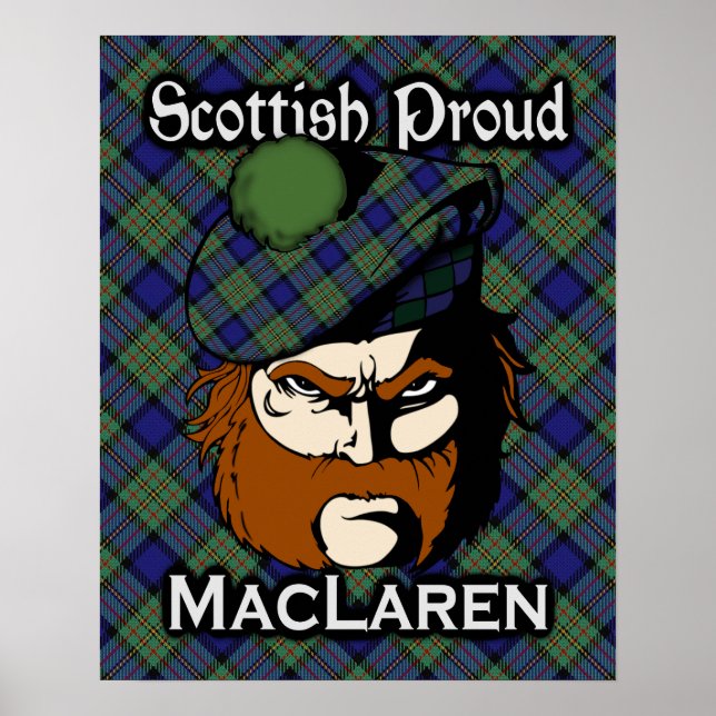 Clan MacLaren Scottish Tartan Poster (Vorne)