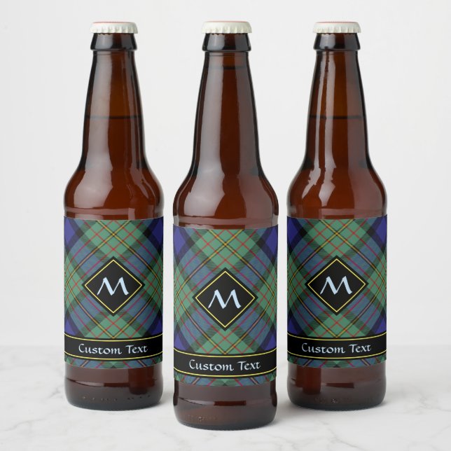 Clan MacLaren Tartan Bierflaschenetikett (Flaschen)