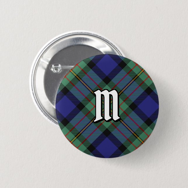 Clan MacLaren Tartan Button (Vorne & Hinten)