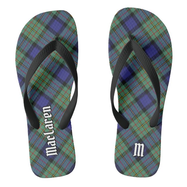 Clan MacLaren Tartan Flip Flops (Fußbett)