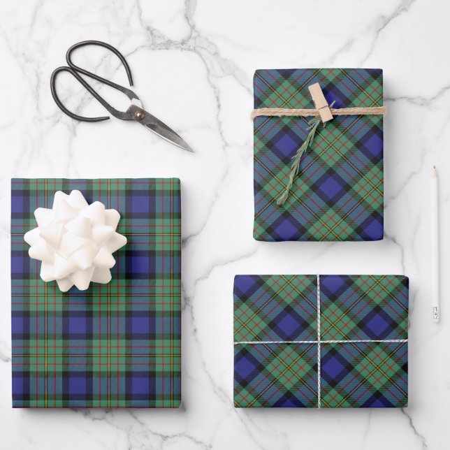 Clan MacLaren Tartan Geschenkpapier Set (Vorderseite)