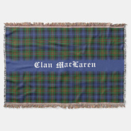 Clan MacLaren Tartan Kariert anpassbar Decke