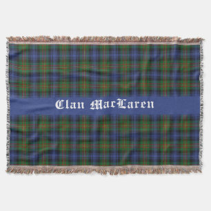 Clan MacLaren Tartan Kariert anpassbar Decke