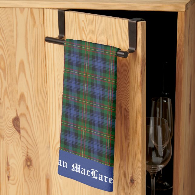 Clan MacLaren Tartan Kariert anpassbar Geschirrtuch (Drittel gefaltet)