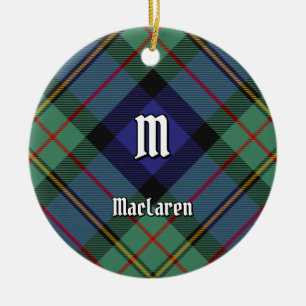 Clan MacLaren Tartan Keramik Ornament