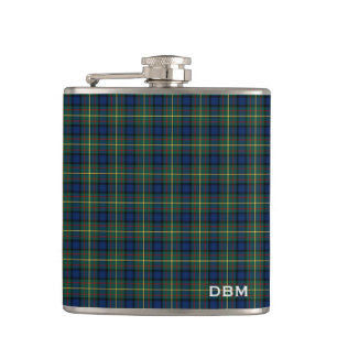 Clan MacLaren Tartan-Monogramm Flachmann
