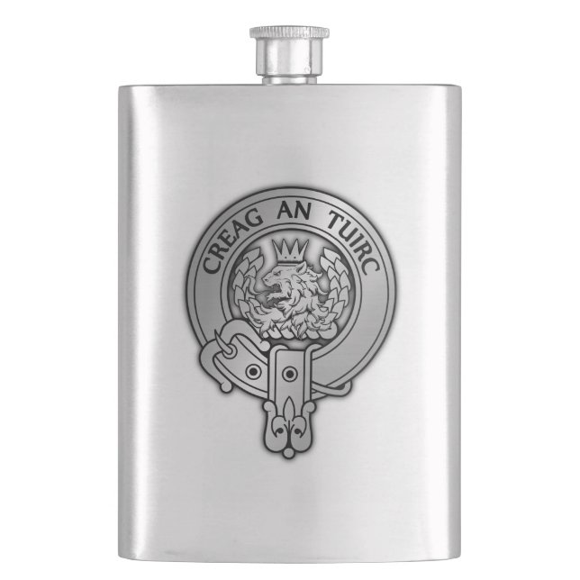 Clan MacLaren Wappen Flachmann (Vorderseite)