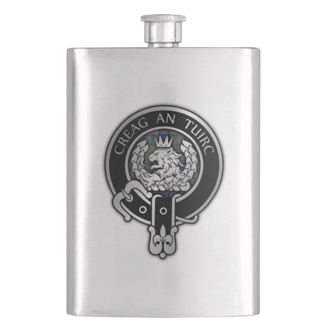 Clan MacLaren Wappen Flask Flachmann (Vorderseite)