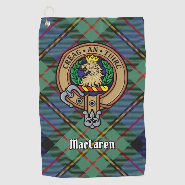 Clan MacLaren Wappen Golfhandtuch (Vorderseite)