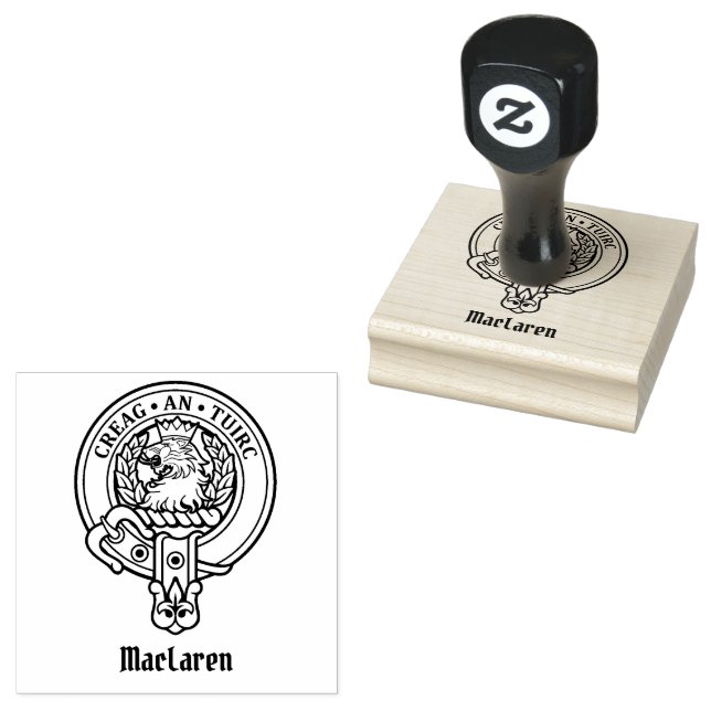 Clan MacLaren Wappen Gummistempel (Stempel)