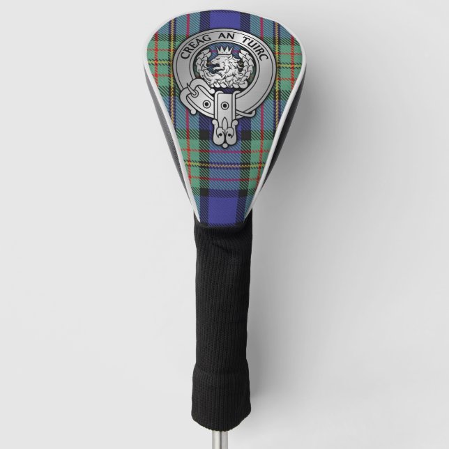 Clan MacLaren Wappen & Tartan Golf Headcover (Vorderseite)