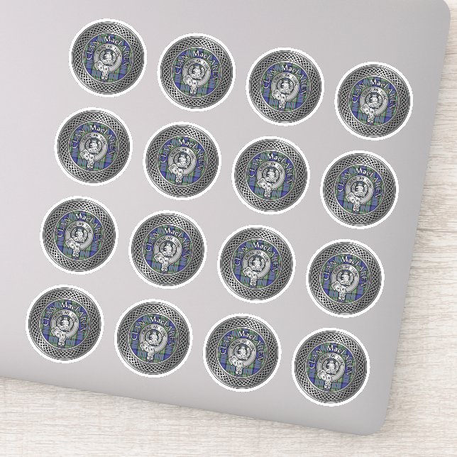 Clan MacLaren Wappen & Tartan Knot Aufkleber (Detail)