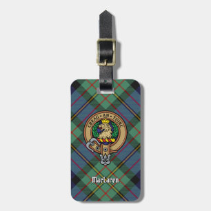 Clan MacLaren Wappen über Tartan Gepäckanhänger