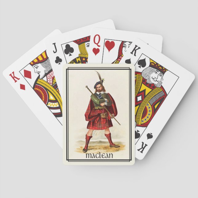 Clan MacLean Classic Scotland Bicycle Deck Spielkarten (Rückseite)