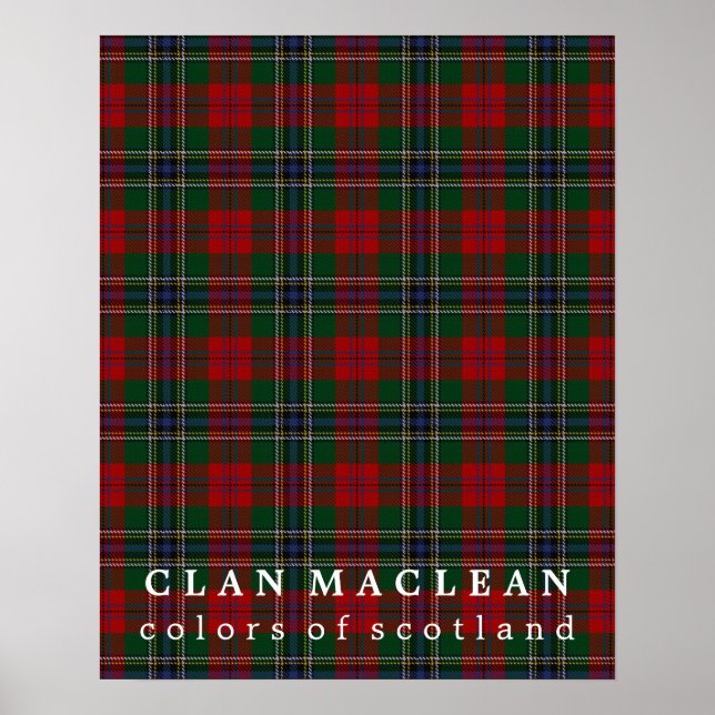 Clan MacLean Colors of Scotland Tartan Poster (Vorne)