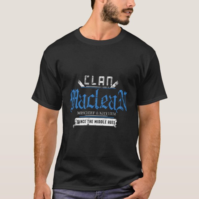 Clan Maclean Mischief und Mayhem seit Mitte T-Shirt (Vorderseite)