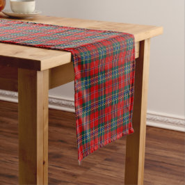 Clan MacLean Red, Blue und Green Scottish Tartan Kurzer Tischläufer