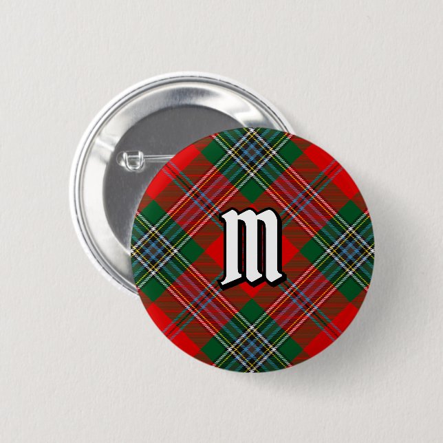 Clan MacLean Tartan Button (Vorne & Hinten)