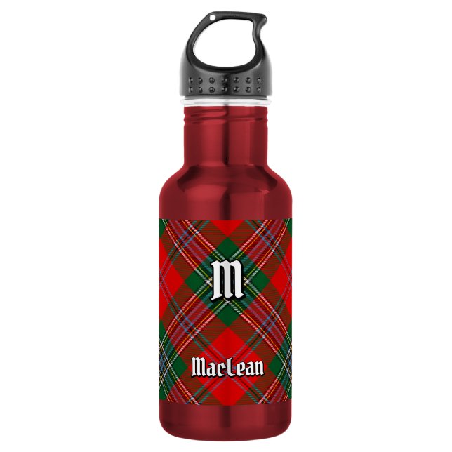 Clan MacLean Tartan Edelstahlflasche (Vorderseite)