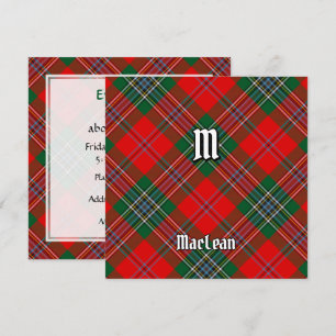 Clan MacLean Tartan Einladung