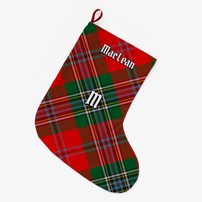 Clan MacLean Tartan Großer Weihnachtsstrumpf (Vorderansicht (hängend))
