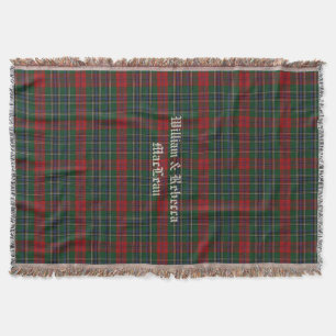 Clan MacLean Tartan Kariertes, benutzerdefiniertes Decke