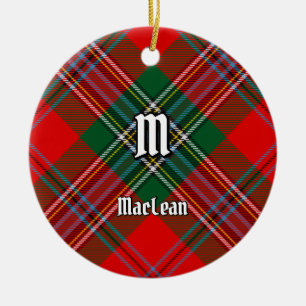 Clan MacLean Tartan Keramik Ornament