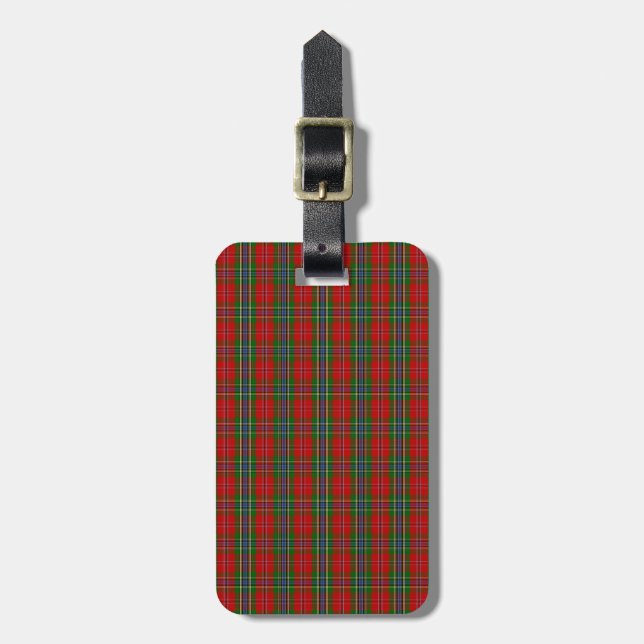 Clan MacLean von Duart Tartan Gepäckanhänger (Vorderseite vertikal)