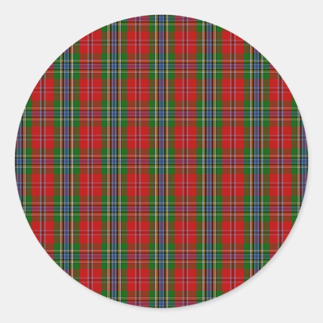 Clan MacLean von Duart Tartan Runder Aufkleber (Vorderseite)