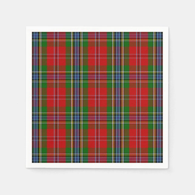 Clan MacLean von Duart Tartan Serviette (Vorderseite)
