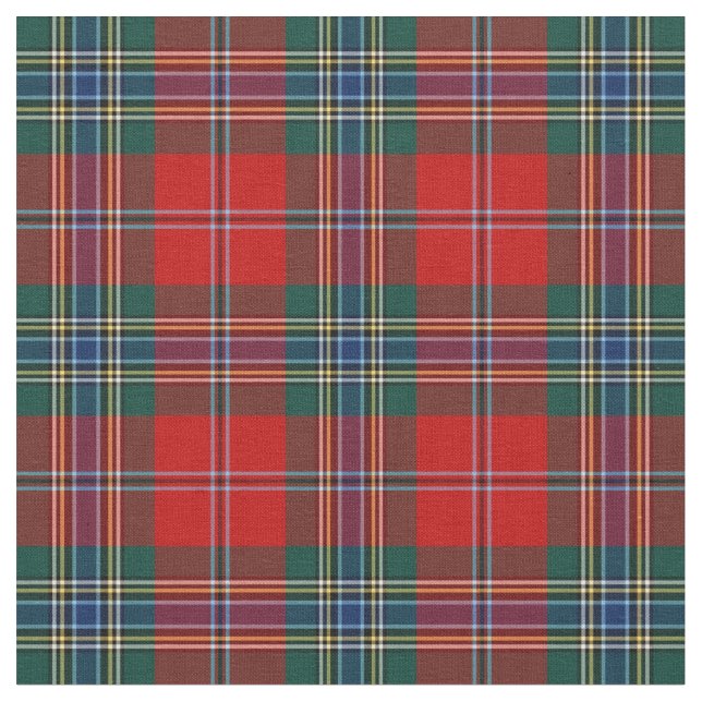 Clan MacLean von Duart Tartan Stoff (Nahaufnahme)