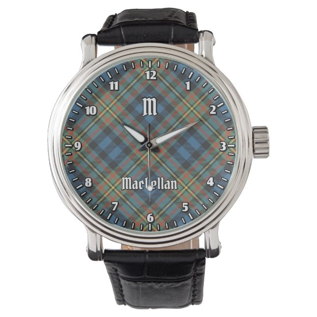 Clan MacLellan Ancient Tartan Armbanduhr (Vorderseite)