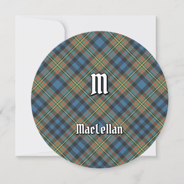 Clan MacLellan Ancient Tartan Einladung (Vorderseite)