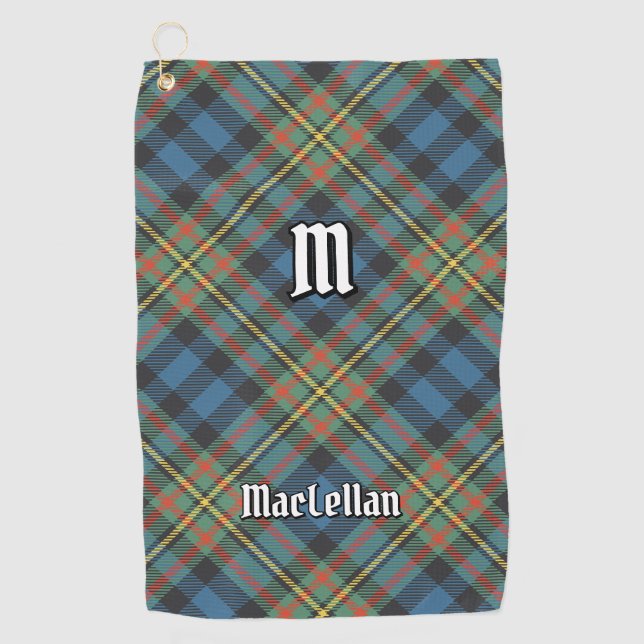 Clan MacLellan Ancient Tartan Golfhandtuch (Vorderseite)