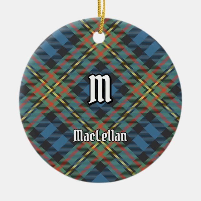 Clan MacLellan Ancient Tartan Keramik Ornament (Vorne)