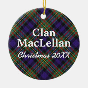 Clan MacLellan Scottish Tartan Keramik Ornament