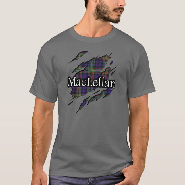 Clan MacLellan Tartan heftiges Shirt (Vorderseite)