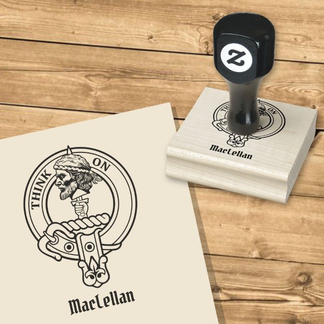 Clan MacLellan-Wappen Gummistempel (Von Creator hochgeladen)
