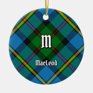 Clan MacLeod Hunting Tartan Keramik Ornament
