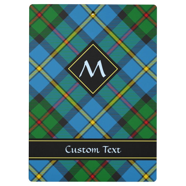 Clan MacLeod Hunting Tartan Klemmbrett (Rückseite)