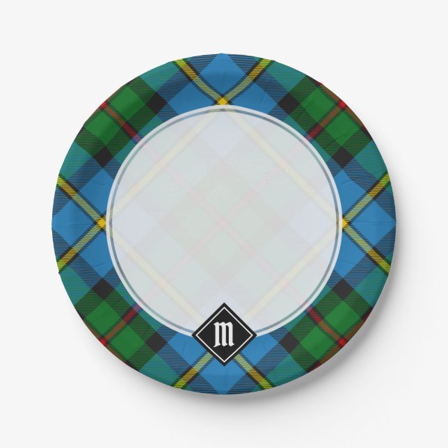 Clan MacLeod Hunting Tartan Pappteller (Vorderseite)