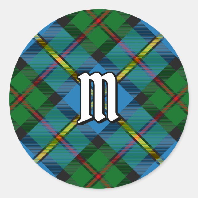 Clan MacLeod Hunting Tartan Runder Aufkleber (Vorderseite)