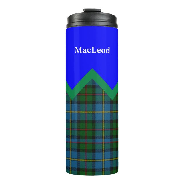 Clan MacLeod Kariert Custom Thermal Tumbler Thermosbecher (Vorderseite)