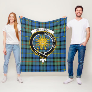 Clan MacLeod Lewis of Harris Ancient Tartan Karier Fleecedecke