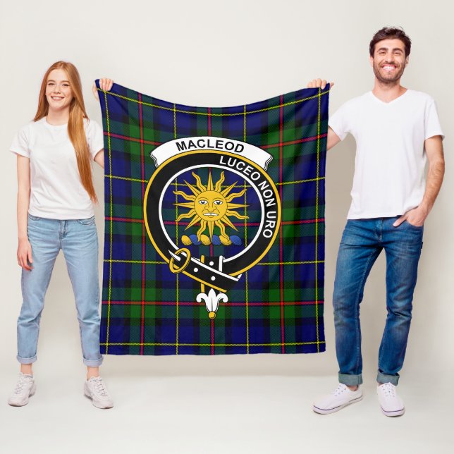 Clan MacLeod Lewis of Harris Modern Tartan Kariert Fleecedecke (Beispiel)