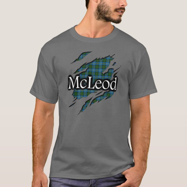 Clan MacLeod McLeod Tartan-Geist-Shirt T-Shirt (Vorderseite)